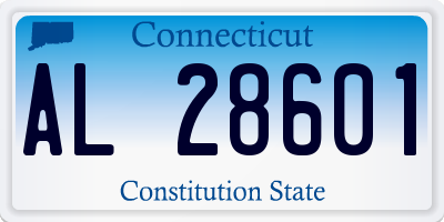 CT license plate AL28601
