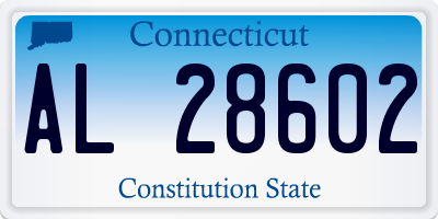 CT license plate AL28602
