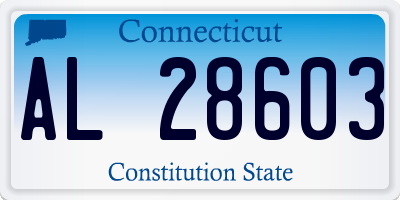 CT license plate AL28603