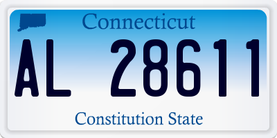 CT license plate AL28611