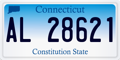 CT license plate AL28621