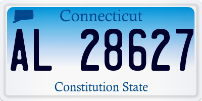 CT license plate AL28627