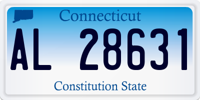 CT license plate AL28631