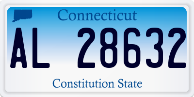 CT license plate AL28632