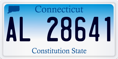 CT license plate AL28641