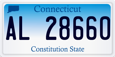 CT license plate AL28660