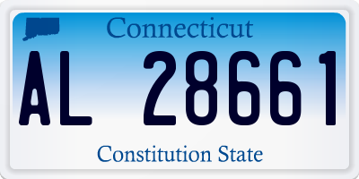 CT license plate AL28661