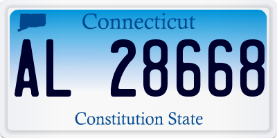 CT license plate AL28668