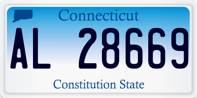 CT license plate AL28669