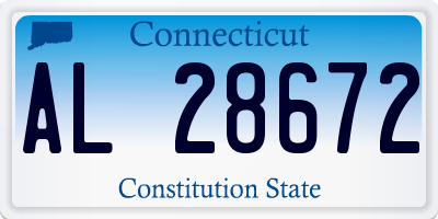 CT license plate AL28672
