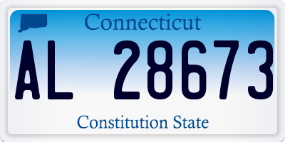 CT license plate AL28673
