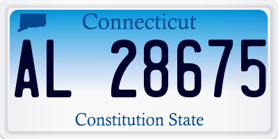 CT license plate AL28675