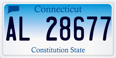 CT license plate AL28677