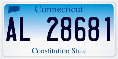 CT license plate AL28681