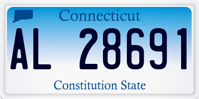 CT license plate AL28691