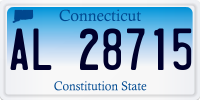 CT license plate AL28715