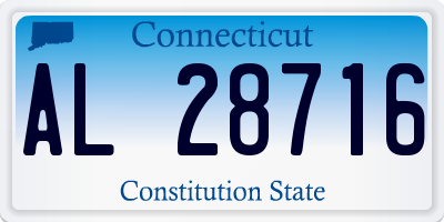 CT license plate AL28716