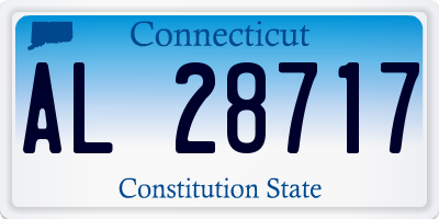 CT license plate AL28717