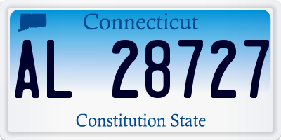 CT license plate AL28727