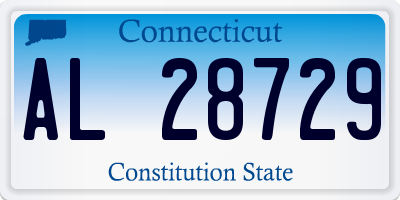 CT license plate AL28729