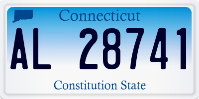 CT license plate AL28741