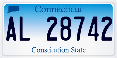 CT license plate AL28742