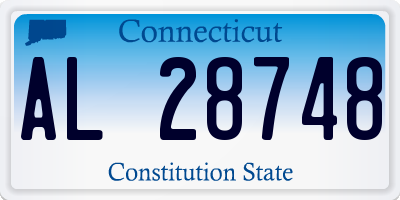CT license plate AL28748