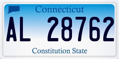 CT license plate AL28762