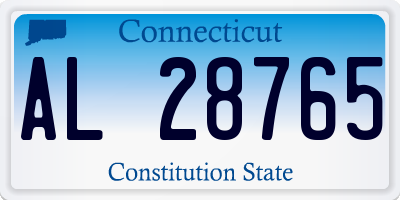CT license plate AL28765