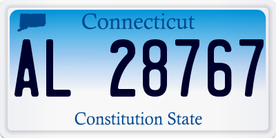 CT license plate AL28767