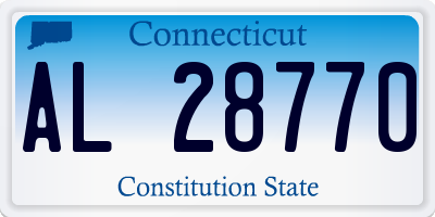 CT license plate AL28770