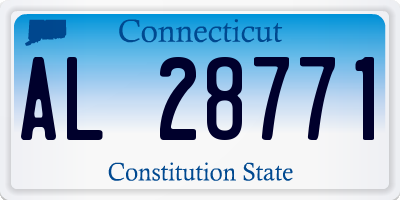 CT license plate AL28771