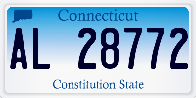 CT license plate AL28772