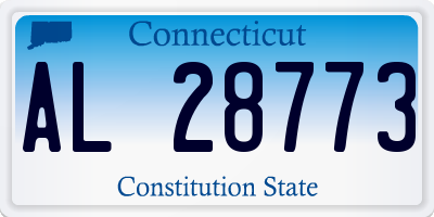 CT license plate AL28773
