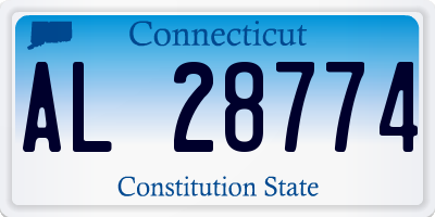 CT license plate AL28774