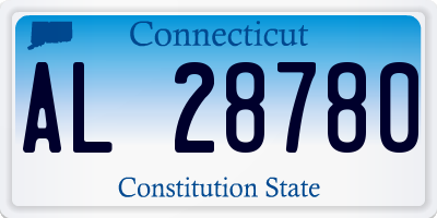 CT license plate AL28780