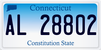 CT license plate AL28802