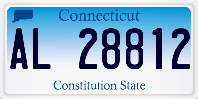 CT license plate AL28812