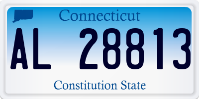 CT license plate AL28813