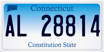 CT license plate AL28814