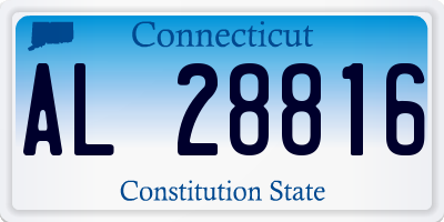 CT license plate AL28816