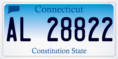 CT license plate AL28822