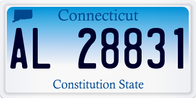 CT license plate AL28831