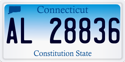 CT license plate AL28836