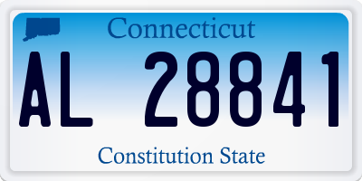CT license plate AL28841