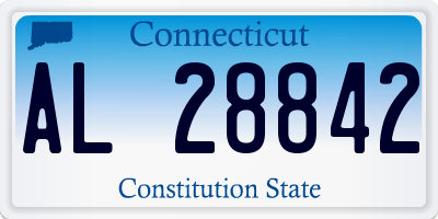 CT license plate AL28842