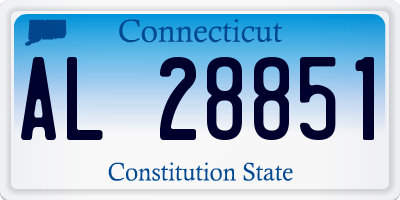 CT license plate AL28851