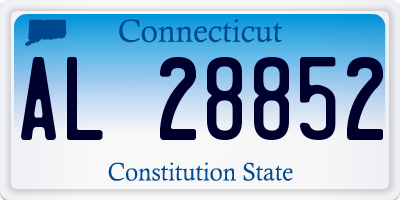 CT license plate AL28852