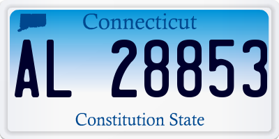 CT license plate AL28853
