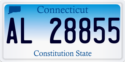 CT license plate AL28855